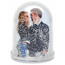 Glitter ball with snow, height 125 mm