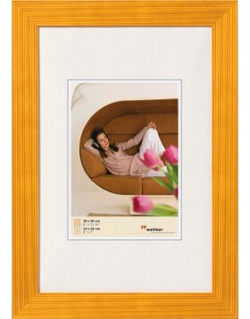 noble wooden picture frame Grado 10x15 cm - yellow