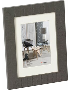 Home wooden frame 10x15 cm grey