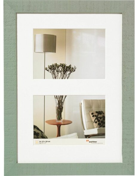 Walther gallery frames HOME green 2x 15x20 cm