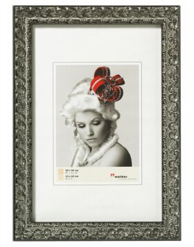 15x20 cm silver wood picture frame ROKOKO