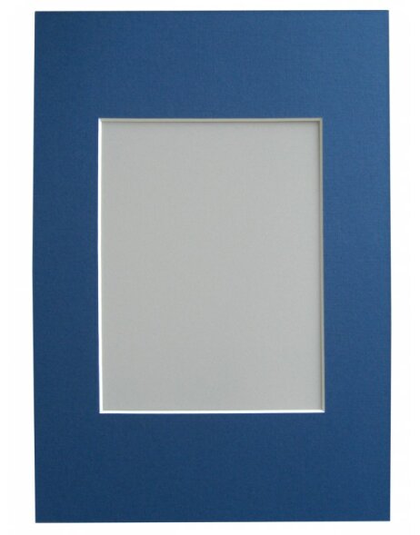 Passepartout biselado - 30x40 cm - azul oscuro