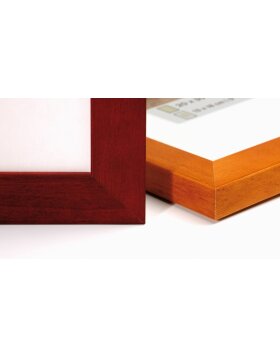 Ramka na zdjęcia z drewna - NATURA 30x40 cm bordowa czerwień