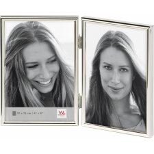 Chloe 3 portrait frame 2X10x15 silver