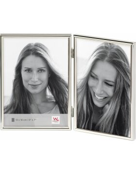 Chloe 3 portrait frame 2X13x18 silver