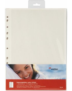 self-adhesive refill sheets -white