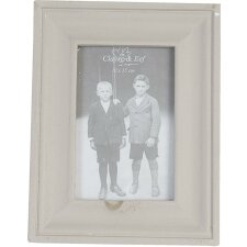 Wooden photo frame 10x15 cm brown