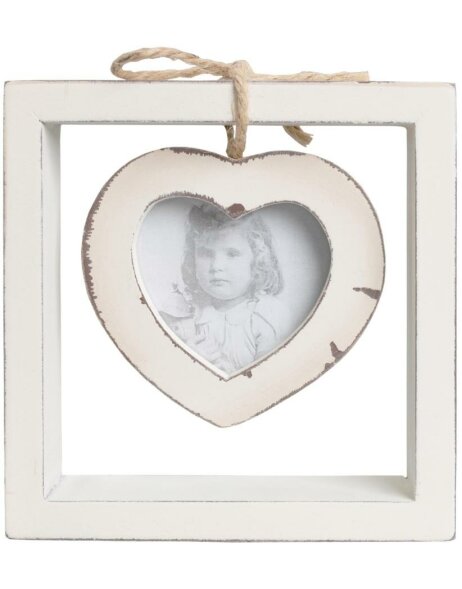 Photo frame wood with cord