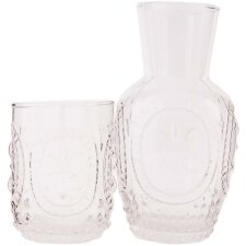 Glass and pitcher SET Ø9x18 cm and Ø7x10 cm
