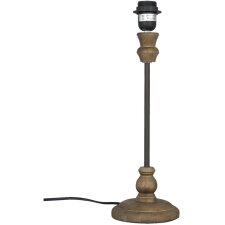base per lampada semplice in legno Ø 14x44 cm