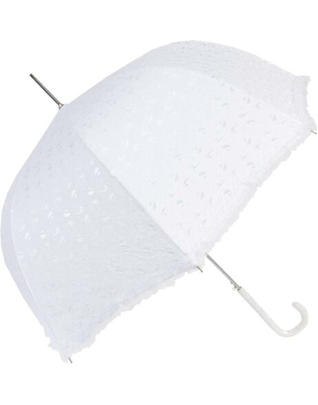 Parapluie blanc motif floral de Clayre &amp; Eef
