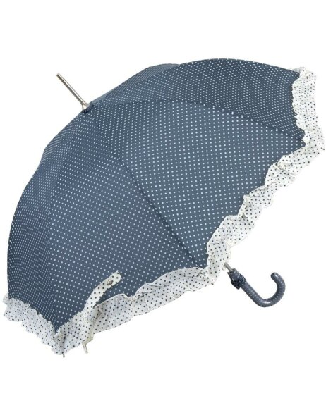 Paraplu klein blauw met stippen