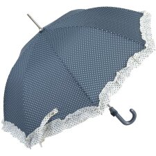 Regenschirm klein blau mit Punkten