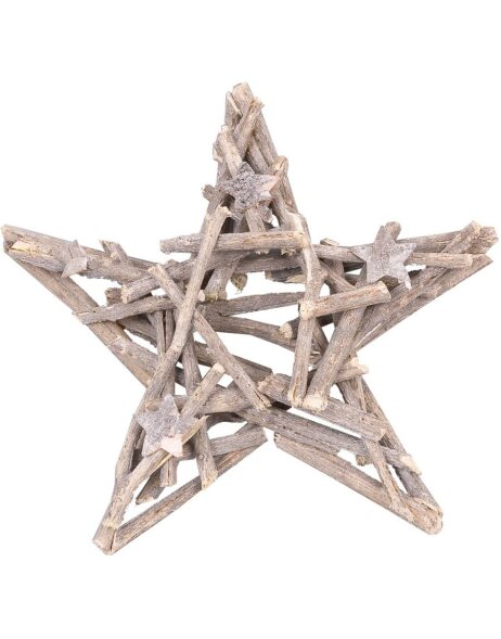 Corona decorativa estrella para colgar 30 cm
