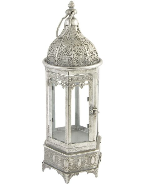 lanterna orientale 42 cm argento