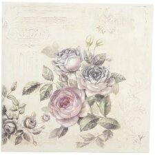 Tableau ROSES de Clayre & Eef 100 x100 cm
