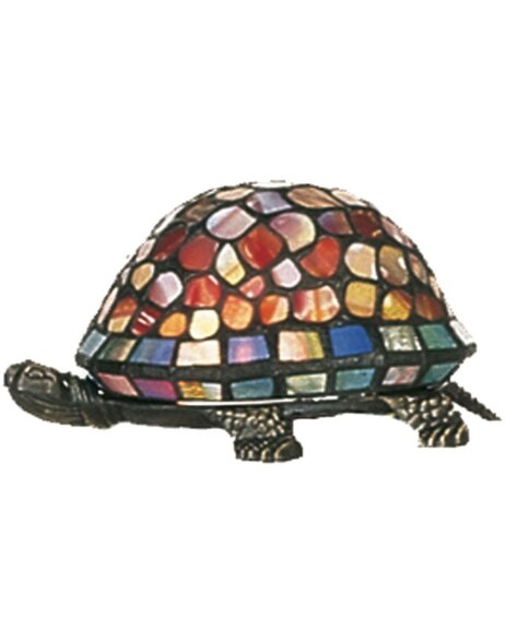 L&aacute;mpara de mesa Tiffany Tortoise II 23 cm