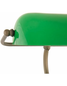 Biurowa lampa stołowa z zielonego szkła &Oslash; 27x40 cm
