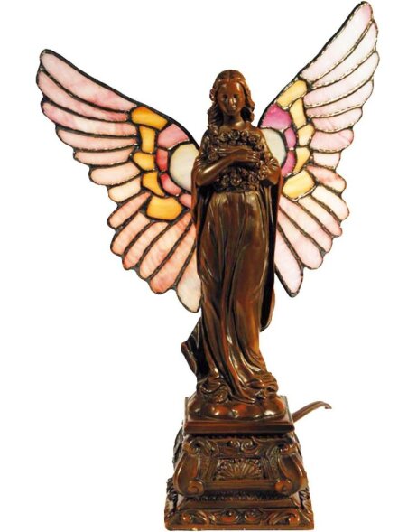 antique female figure with wings Tiffany &Oslash; 20x30 cm