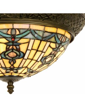 5LL-5351 Lampada da soffitto in vetro Tiffany 38 cm