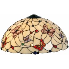 Glas Lampenschirm Schmetterling 50 cm