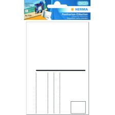 HERMA 10 postcard labels 9.5x14.5 cm white