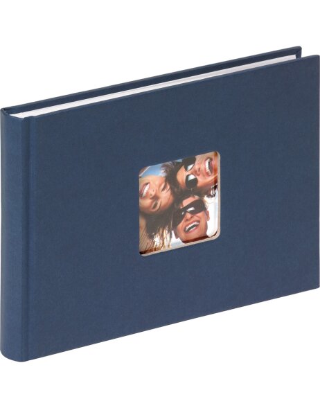 Walther Kleines Designalbum FUN blau 22x16 cm 40 wei&szlig;e Seiten