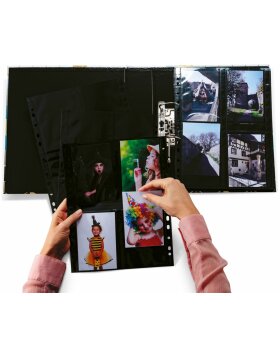 Fotophan-Sight Sleeves 9x13cm high black 10 sleeves