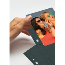 10 x black transparent photo sleeves for photo size 9x13cm