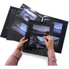 HERMA Fotophan-Sichthüllen 10x15 cm quer schwarz 10 Hüllen