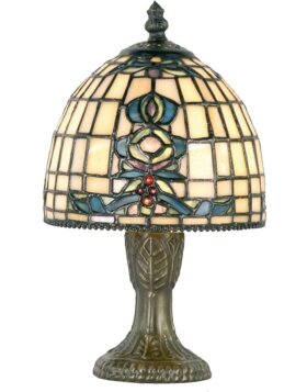 kleurrijke tafellamp in tiffany stijl ø 15x24 cm