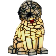 Tiffany Tischlampe Hund 24x17 cm