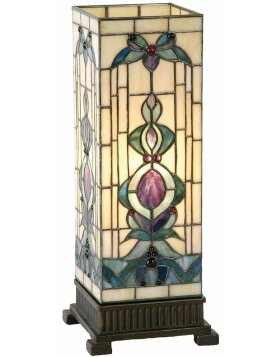 bunte Tiffany table glass lamp 18x45 cm