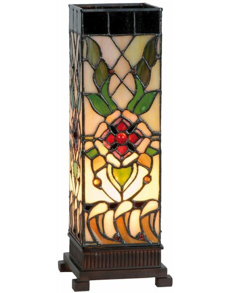 Tiffany light column 5LL-9234 colorful 12,5x35 cm