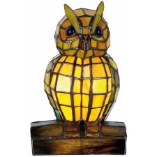 Lampa stołowa Tiffany OWL 24 x 15 cm