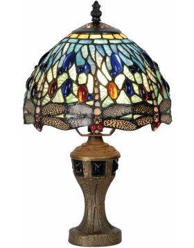 Stehlampe Tiffany Libelle bunt Ø 21x33 cm