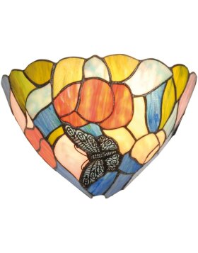 Deckenlampe im Tiffany Stil mit Schmetterling  Ø 30 cm