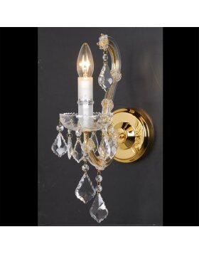 Wall lamp chandelier with decorative stones