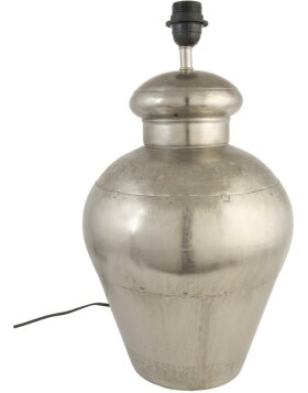 bulbous lamp stand silver Ø 29x51 cm