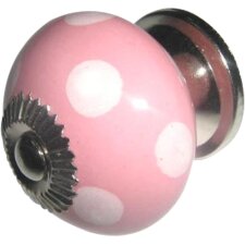 pink round doorknob Ø 4 cm