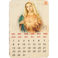 Calendario Madonna 9,5x6,5 cm