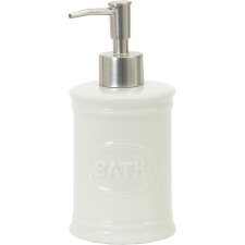 Soap dispenser bath 8.5 x 18 cm white