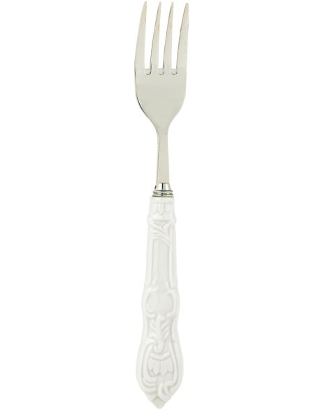 Tenedor de mesa ODISA blanco 20 cm