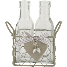 decorative basket with bottles 2 of 17x14x6 cm Clayre & Eef