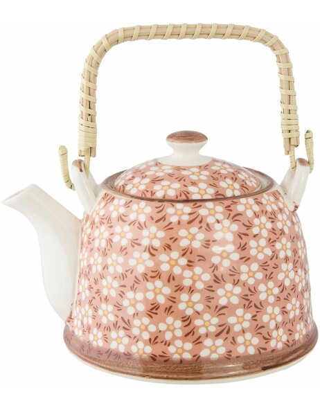 Teapot &Oslash; 14x14 cm ceramic pink