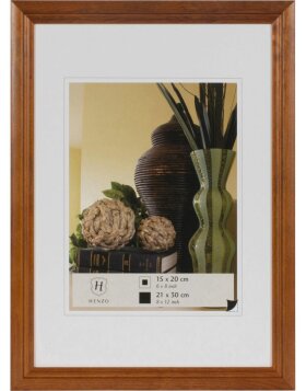 Artos - dark brown wooden picture frame DIN A4