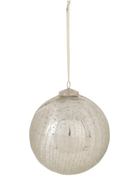 antiek boom ornament zilver &oslash; 15 cm