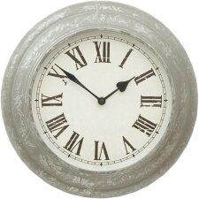 Horloge au look vintage dun diamètre de 33,5 cm