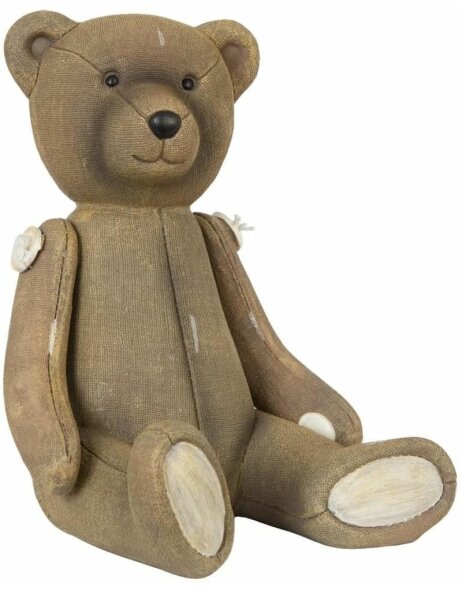 Teddybeer nostalgisch bruin 12x12x16 cm