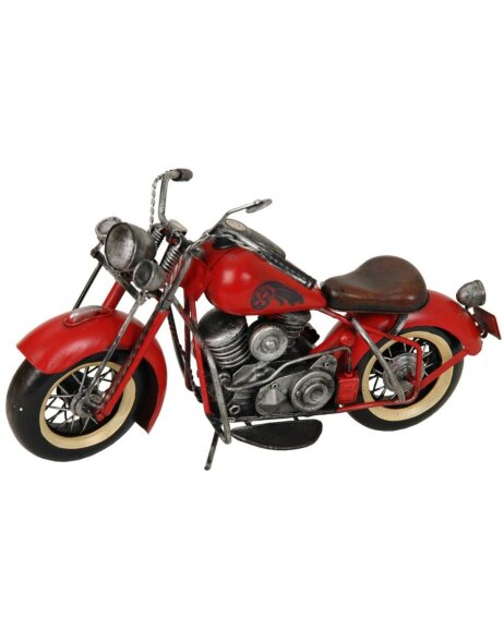 rode motorfiets als model 33x15x19 cm